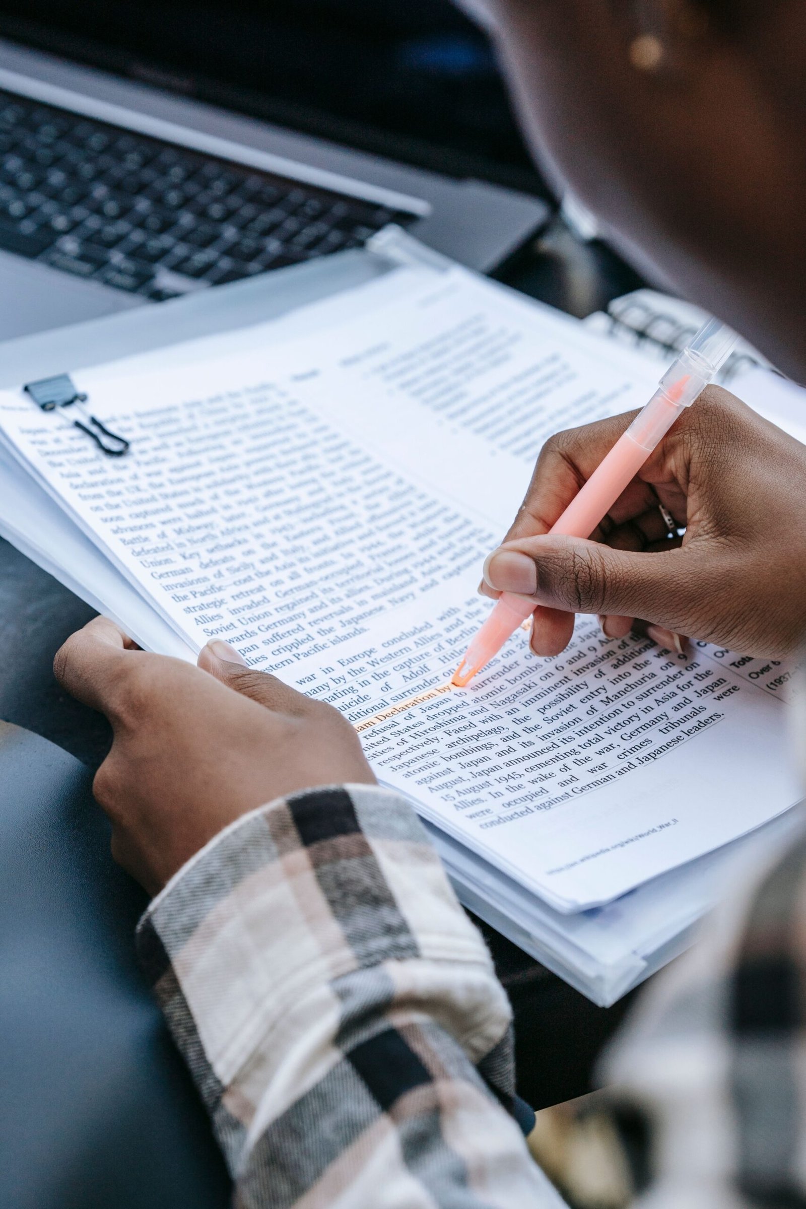 person writing